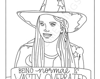 Halloweentown movie coloring pages pack of digital download coloring pages halloween coloring pages