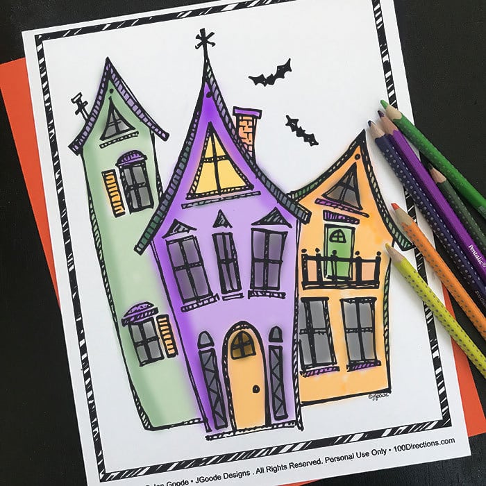 Halloween coloring page