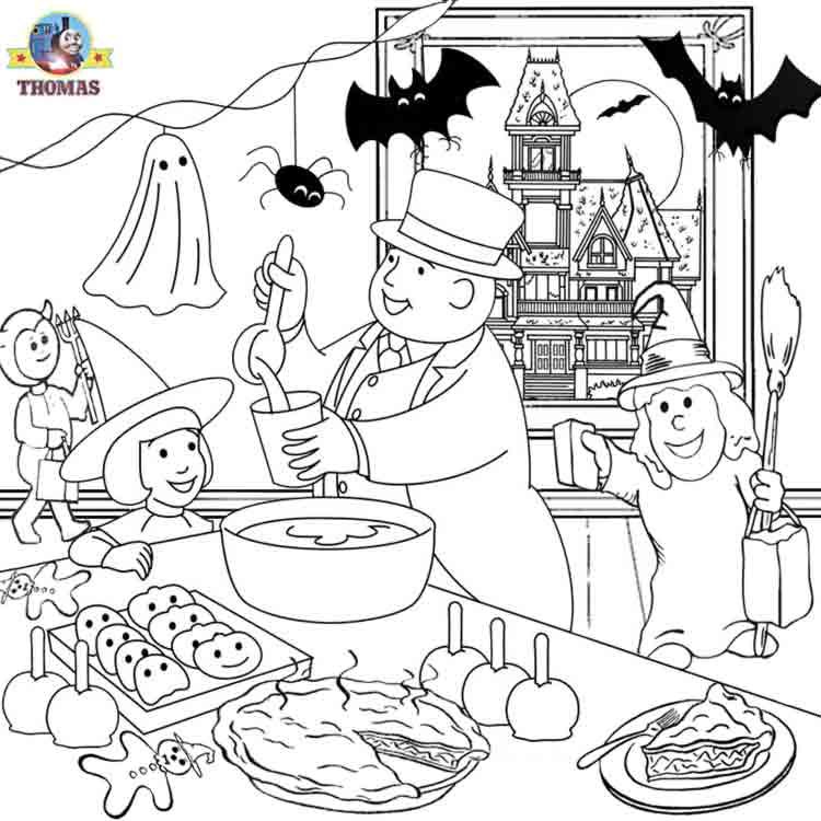 Thomas the train halloween worksheets for kids train thomas the tank engine frienâ halloween coloring pages halloween activities for kids halloween printables