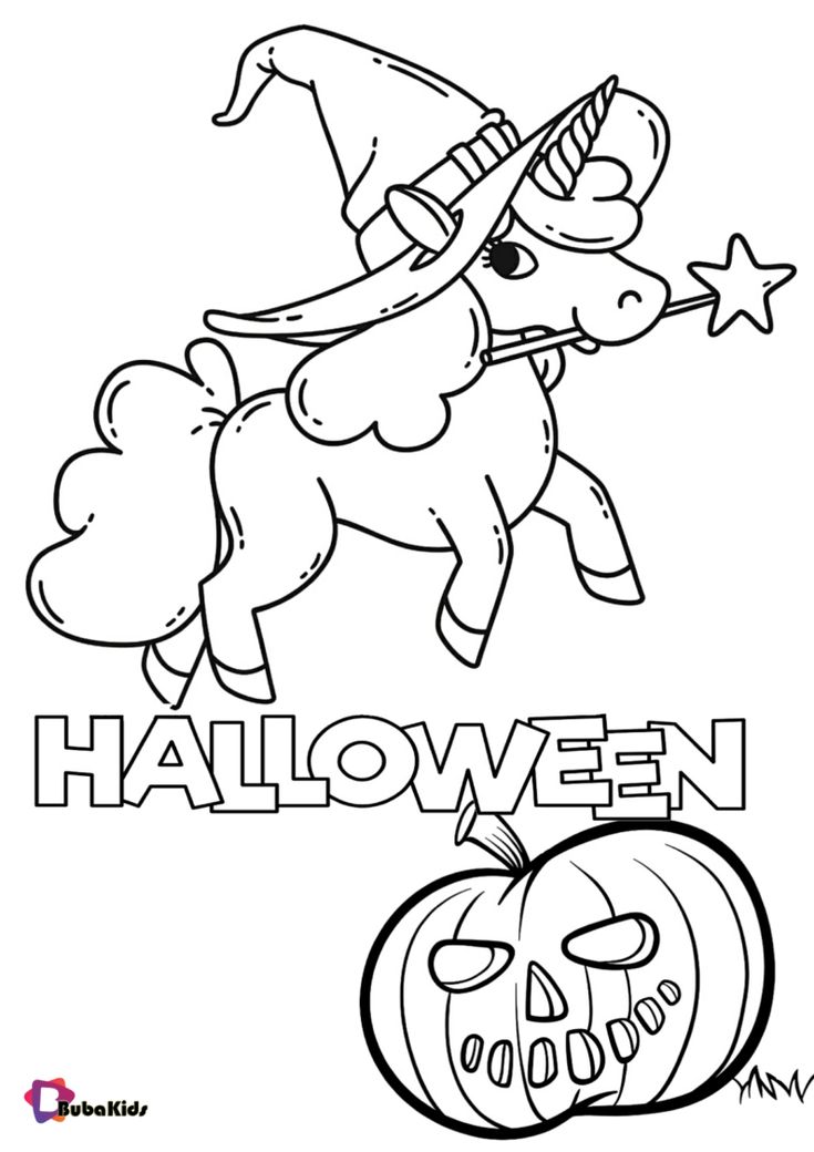 Unicorn and pumpkin halloween coloring page halloween coloring pages free halloween coloring pages unicorn coloring pages