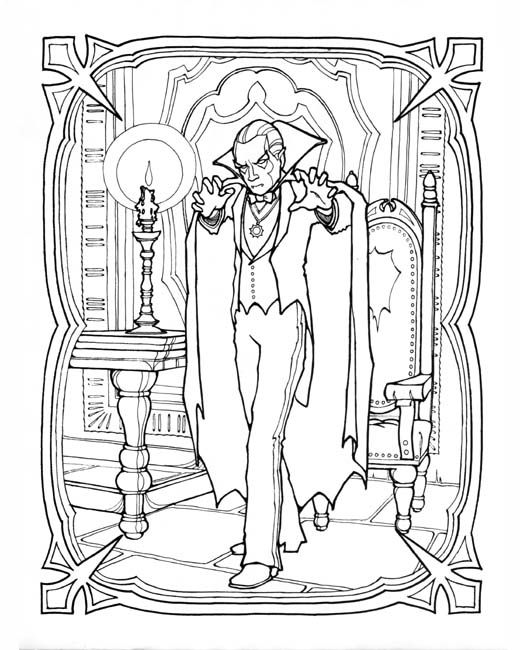 Vampire monster coloring pages coloring pages coloring books