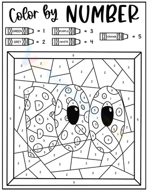 Free collection of halloween coloring by number worksheets