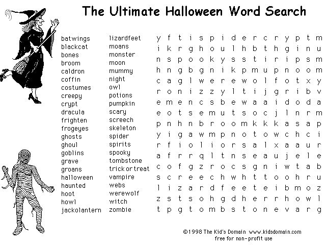 Halloween printable halloween word search halloween words halloween word search halloween puzzles