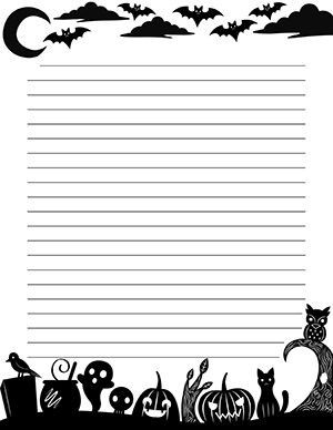 Free printable halloween stationery free printable stationery printable stationery stationary printable