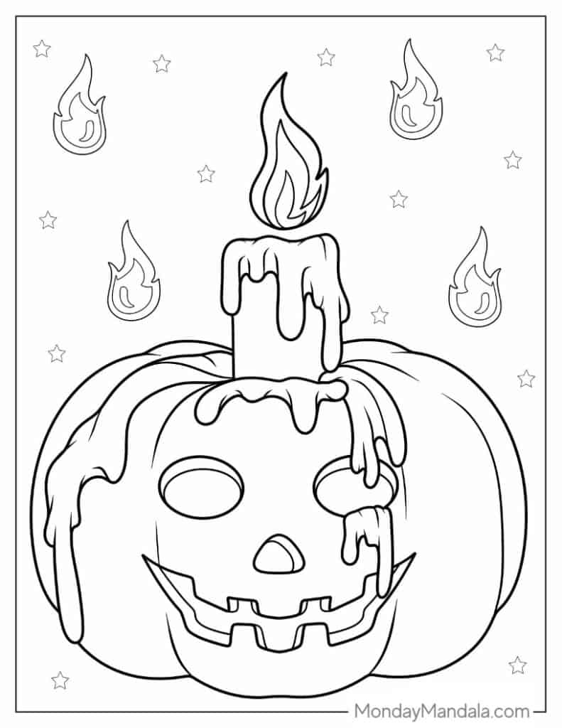 Halloween coloring pages free pdf printables