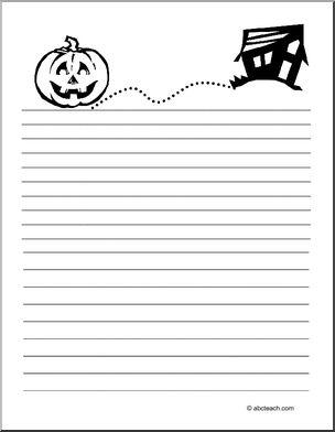 Halloween printable writing paper