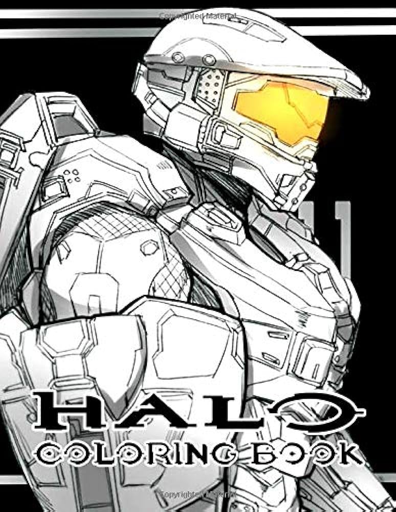 Halo coloring book exclusive illustrations for halo fans edu ttc books