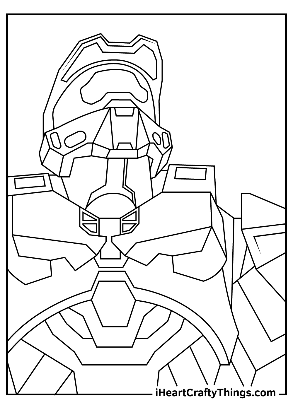 Halo coloring pages free printables