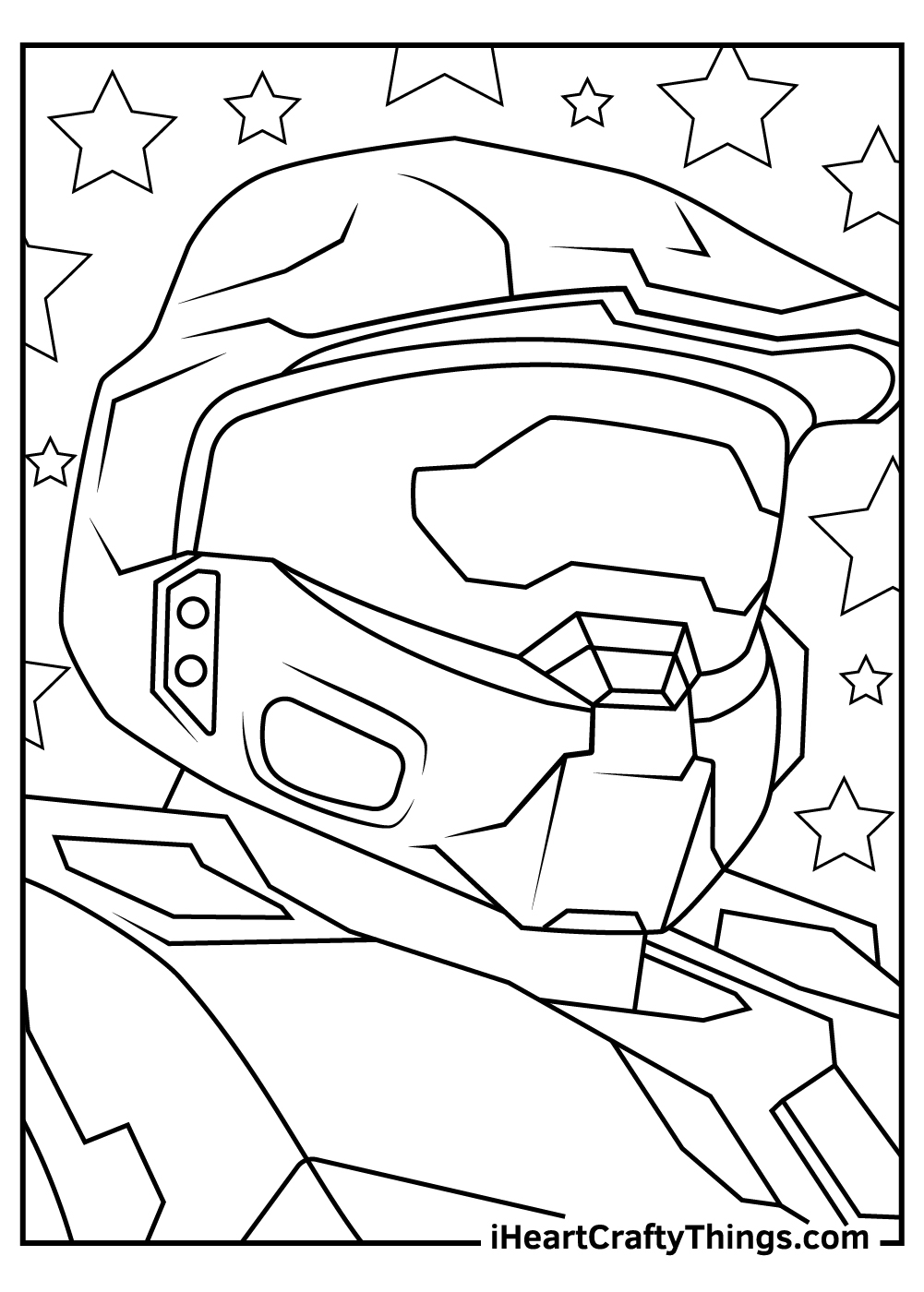 Halo coloring pages free printables