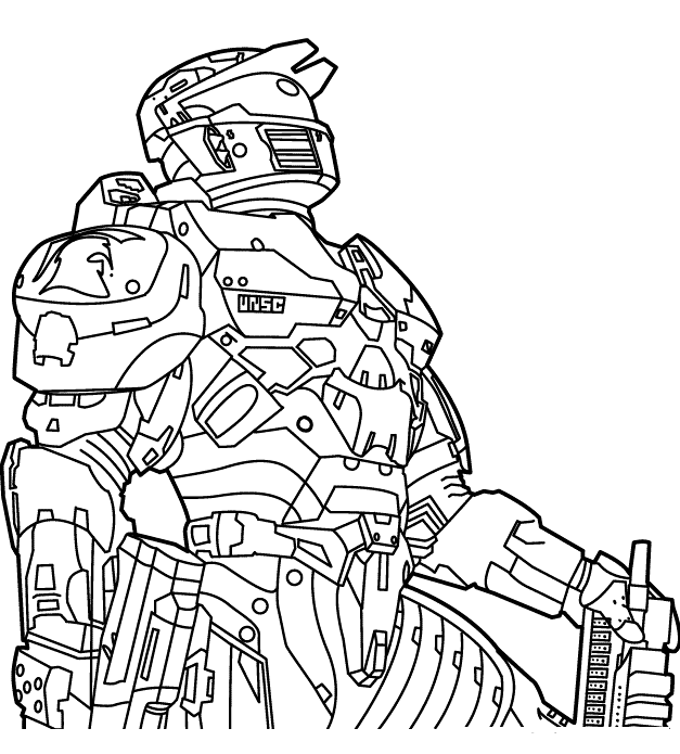 Halo coloring pages printable for free download