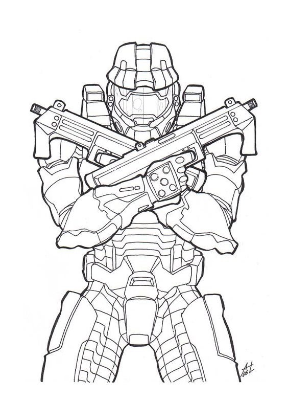 Halo coloring pages printable for free download