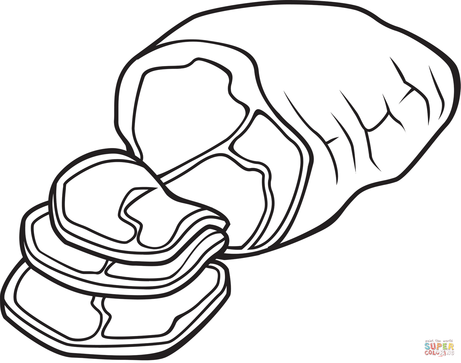 Ham coloring page free printable coloring pages