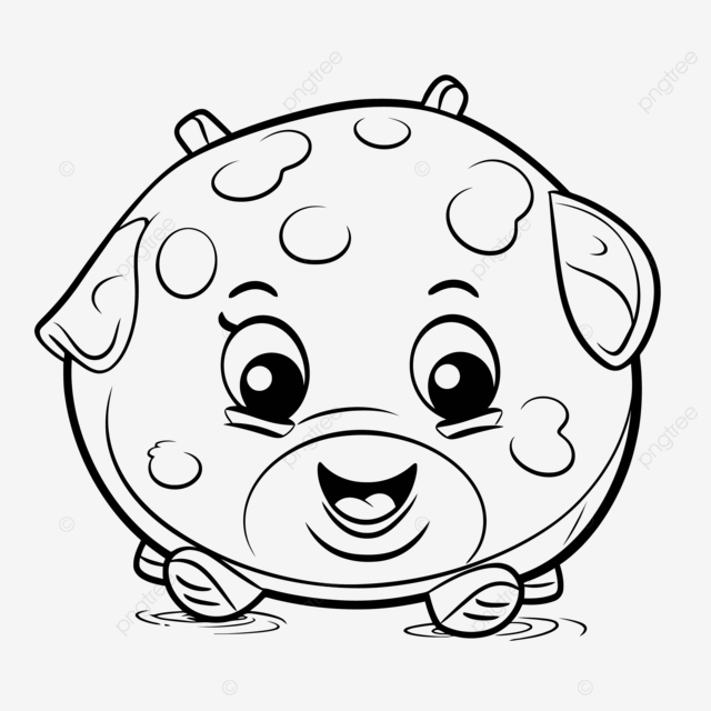 Picture of a cartoon hog coloring pages outline sketch drawing vector ham drawing ham outline ham sketch png and vector with transparent background for free download