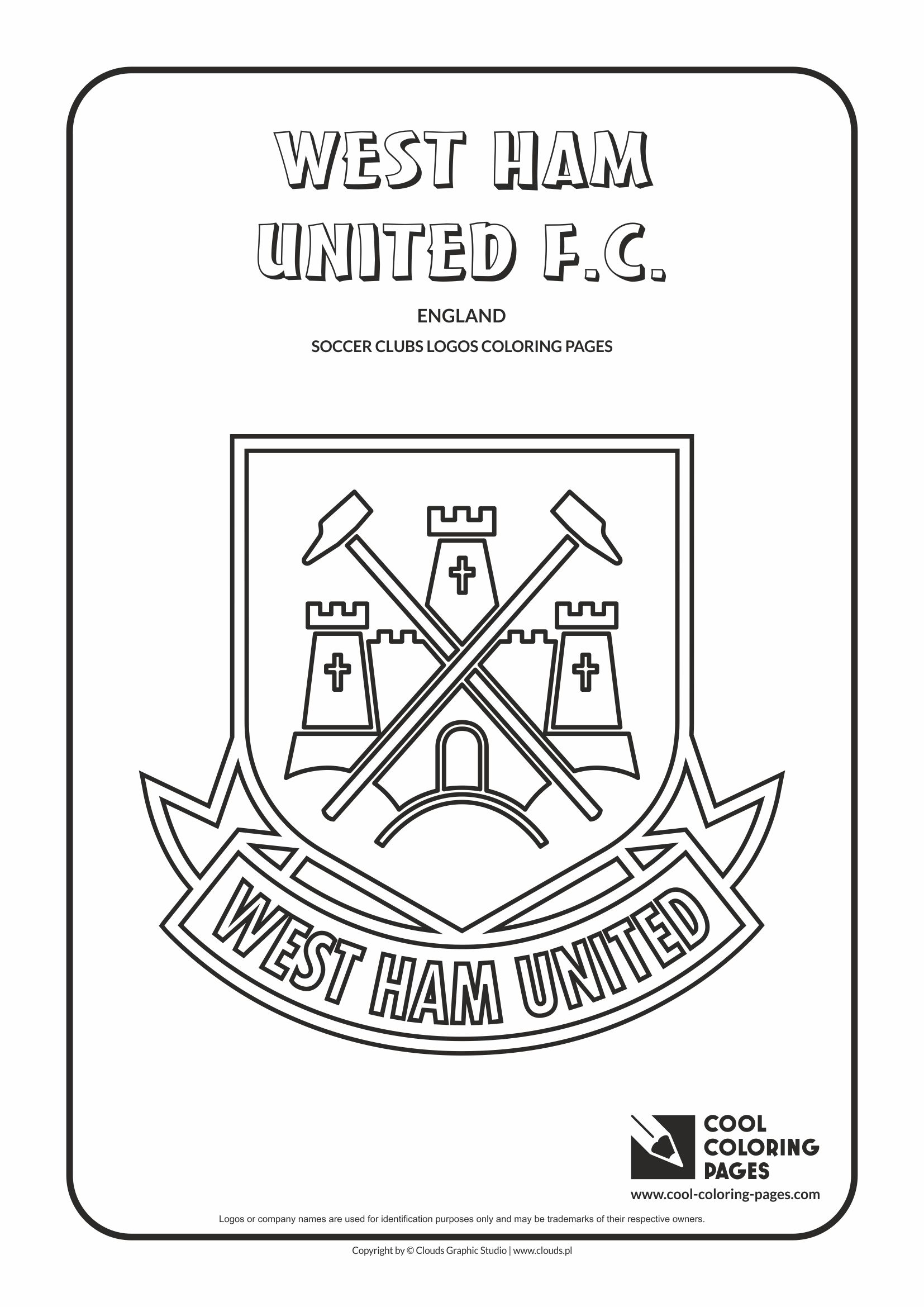 Cool coloring pages west ham united fc logo coloring page