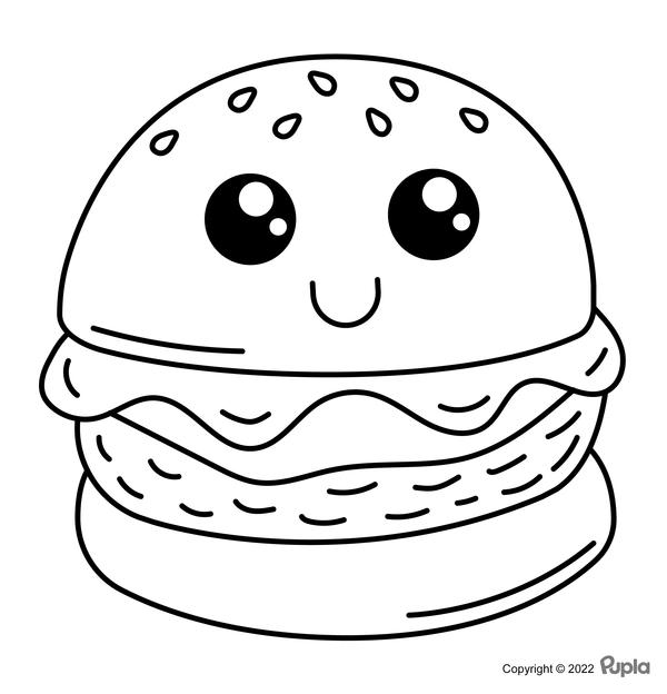 Ðï kawaii hamburger easy and cute