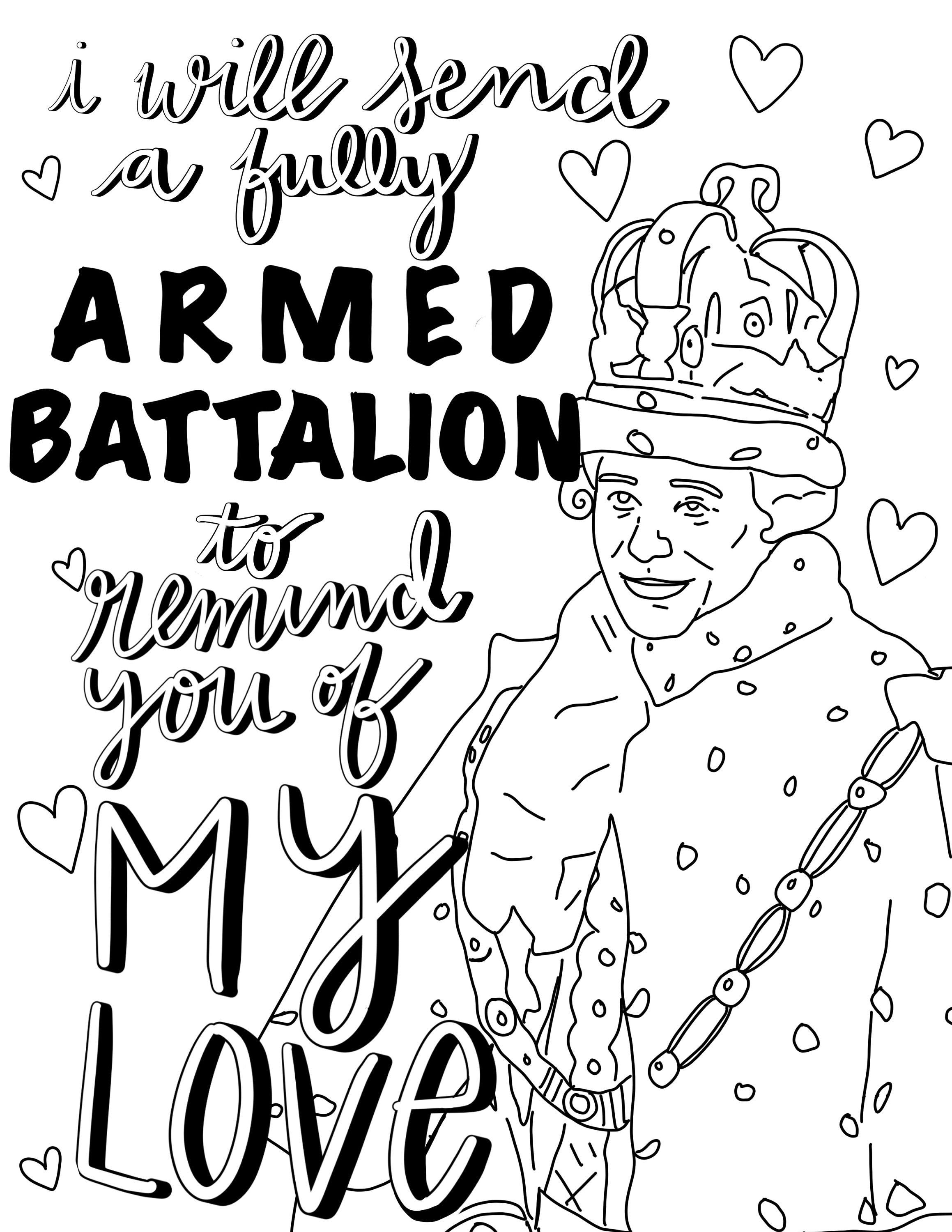 Hamilton coloring pages printable