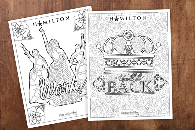 Free printable hamilton coloring pages kids activities blog