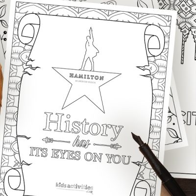 Free printable hamilton coloring pages kids activities blog