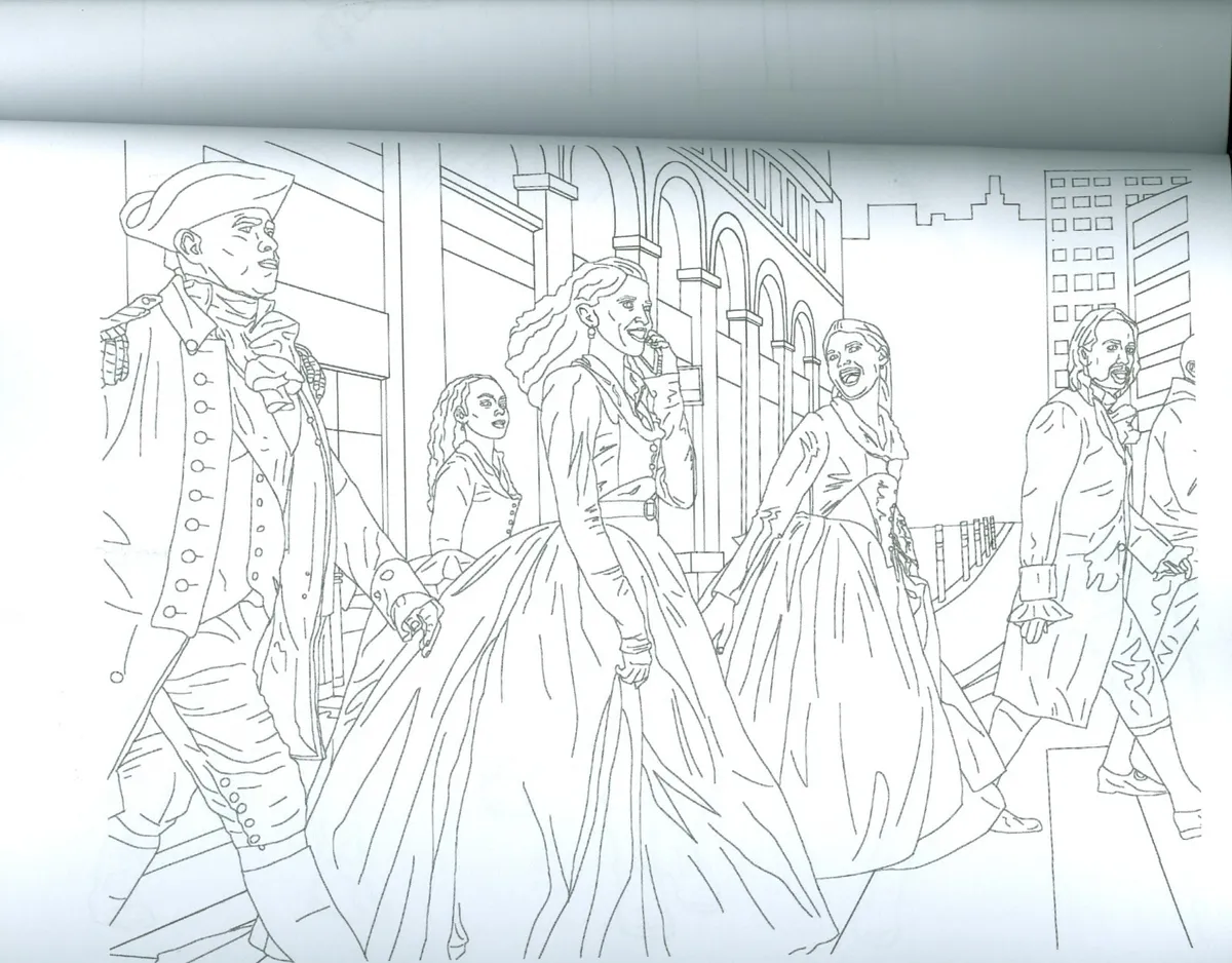 Hamilton an american musical coloring book