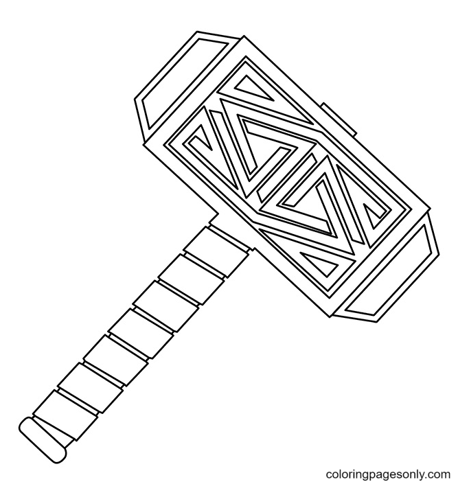 Thor coloring pages printable for free download