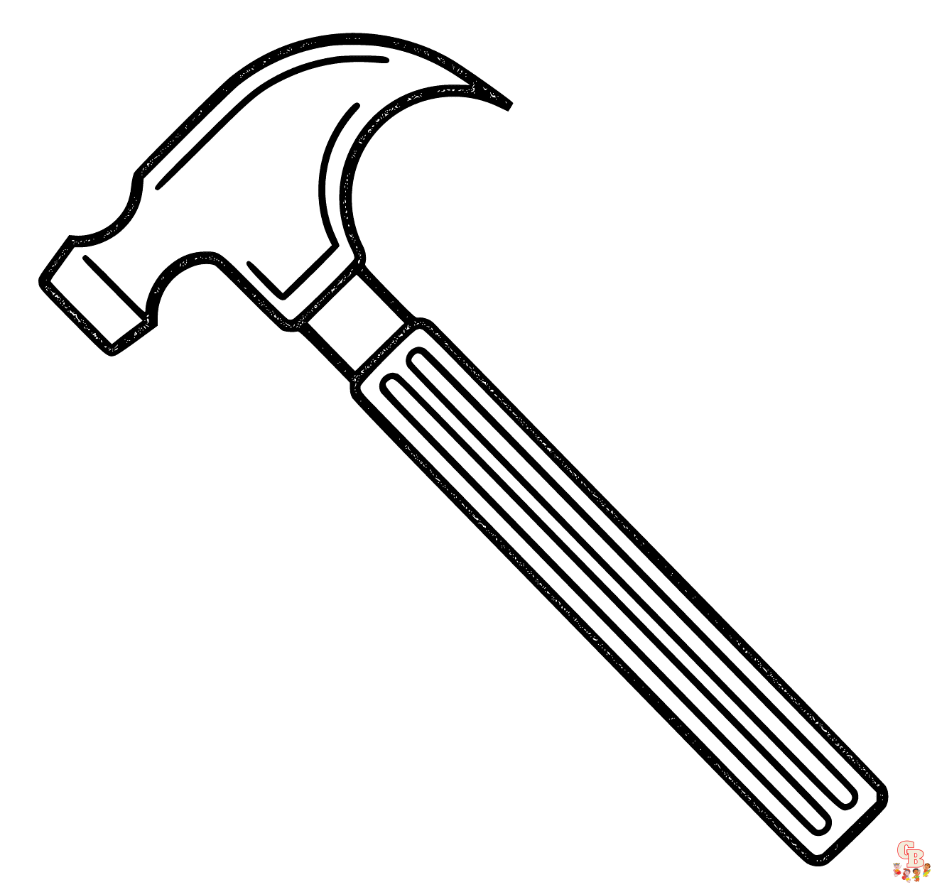 Prinatble hammer coloring pages free for kids and adults