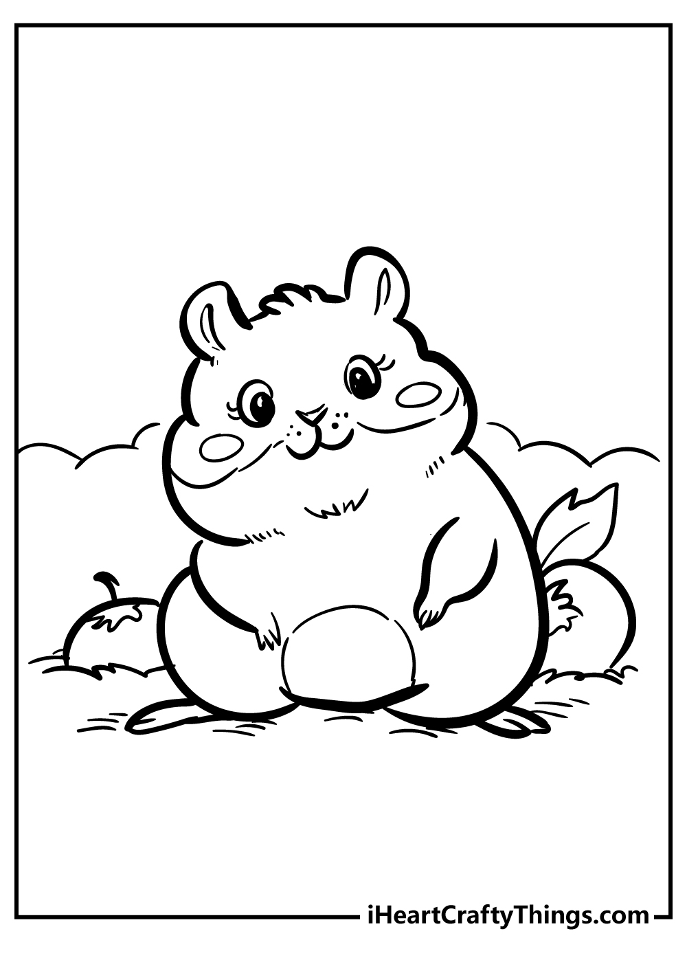 Hamster coloring pages free printables