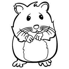 Top free printable hamster coloring pages online