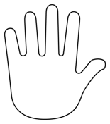 Hands coloring pages free coloring pages