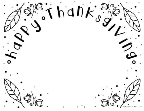 Thanksgiving coloring pages