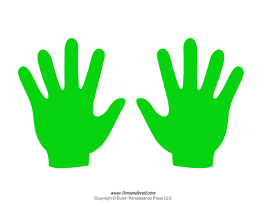 Blank hand template printables handprint templates â tims printables