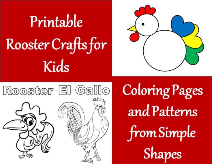 Rooster crafts and activities for kids