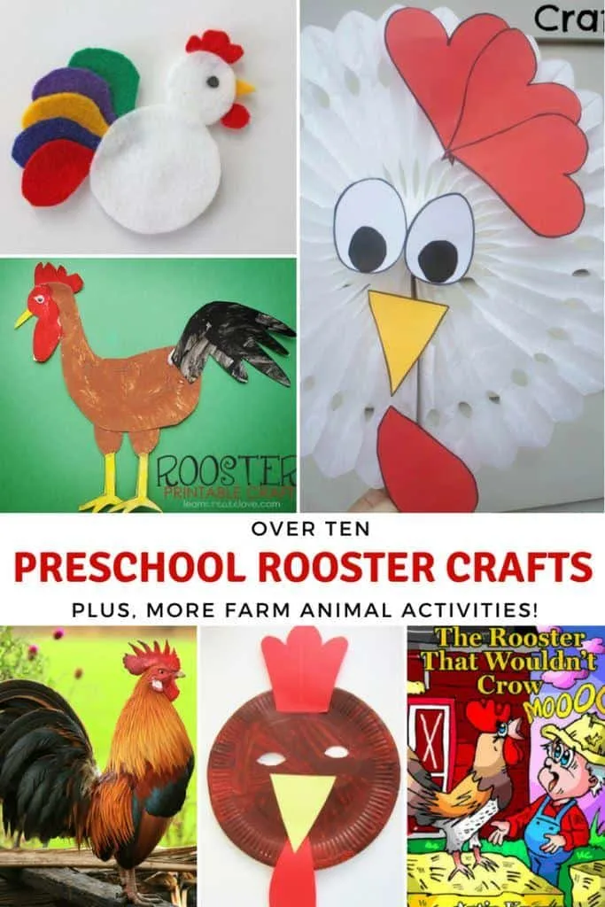 Rooster crafts and activities for kids