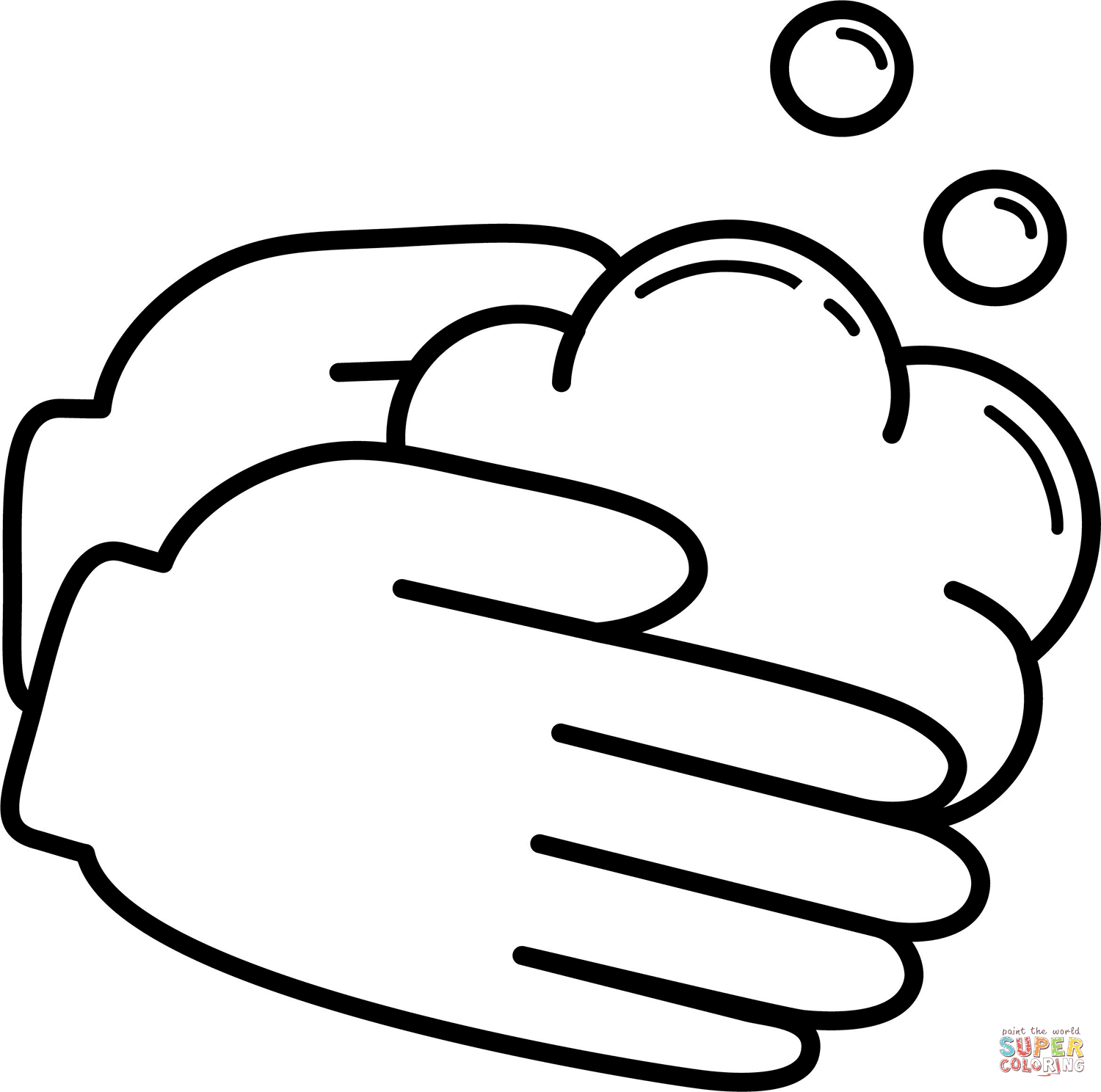 Hand washing coloring page free printable coloring pages