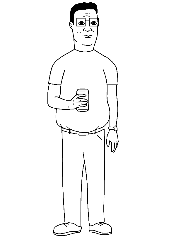 King of the hill coloring pages coloring pages king of the hill family coloring pages