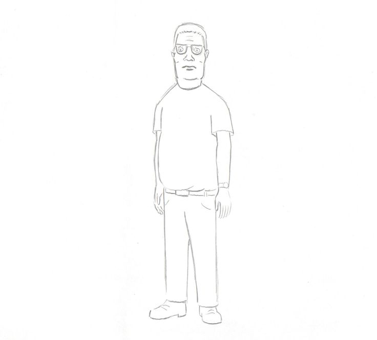 Hank hill king of the hill original animation drawing fox etsy animated drawings king of the hill animation