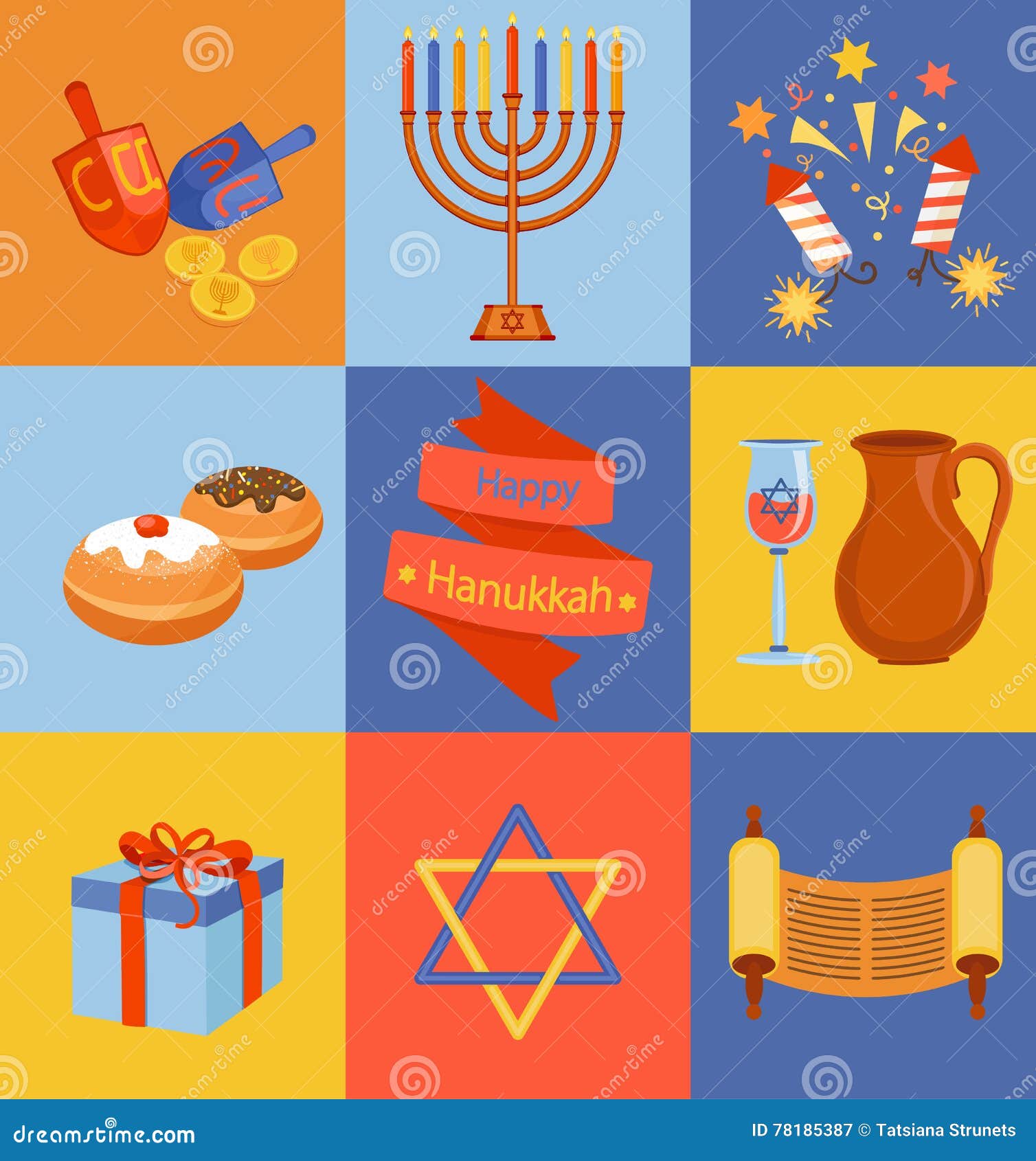 Holiday hanukkah stock illustrations â holiday hanukkah stock illustrations vectors clipart