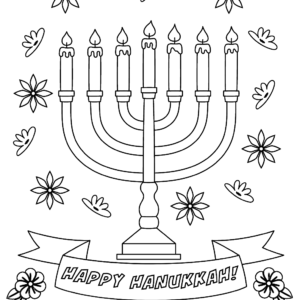 Hanukkah coloring pages printable for free download