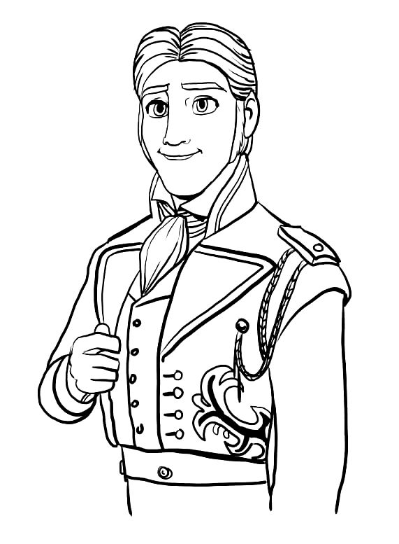 Hans coloring pages