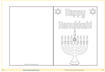 Hanukkah chanukah card templates