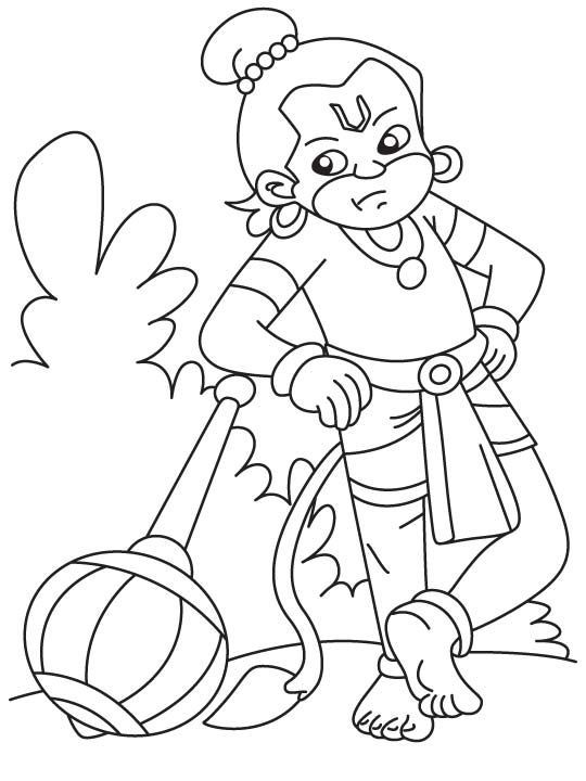 Download or print this amazing coloring page bal hanuman coloring pages bal hanuman coloring pages hanumâ coloring pages bal hanuman cartoon coloring pages