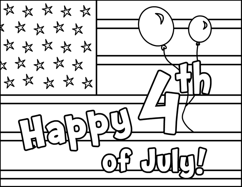 July coloring pages