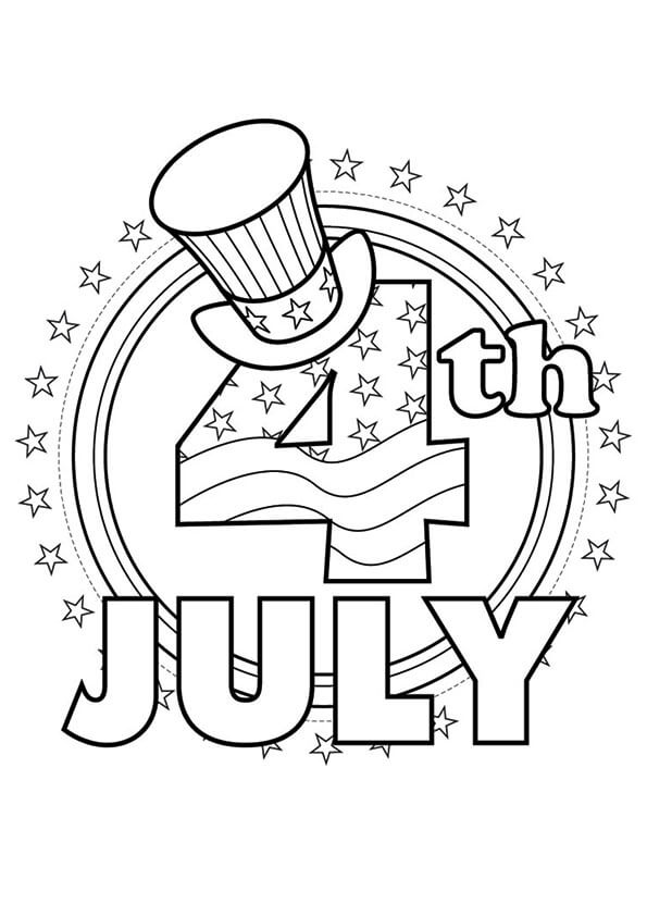 Printable independence day th of july coloring pages