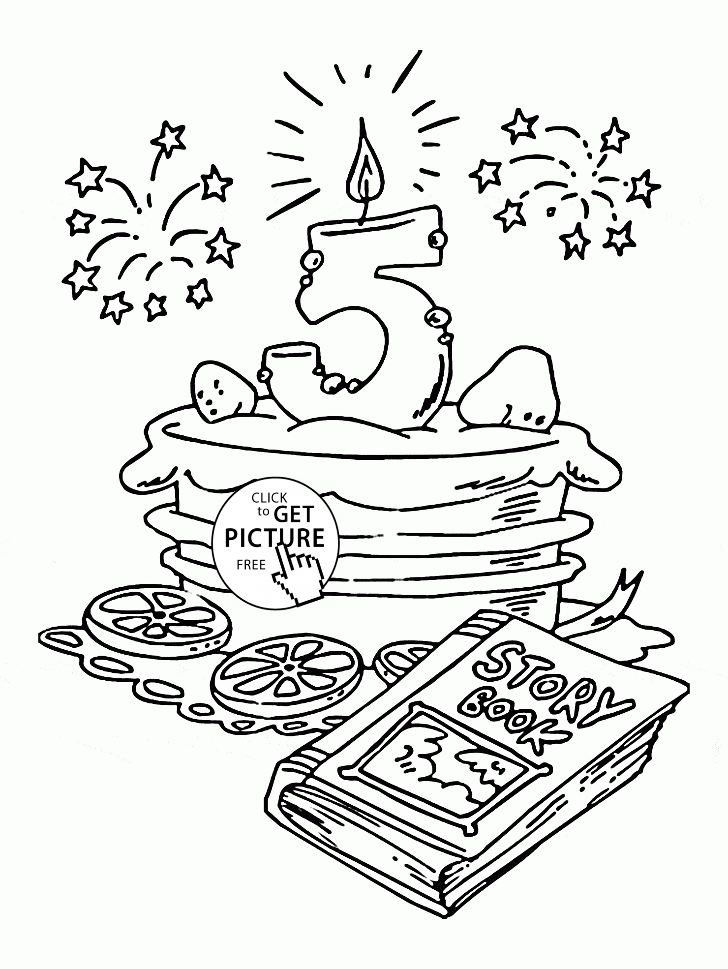 Happy th birthday coloring page for kids holiday coloring pages printables free