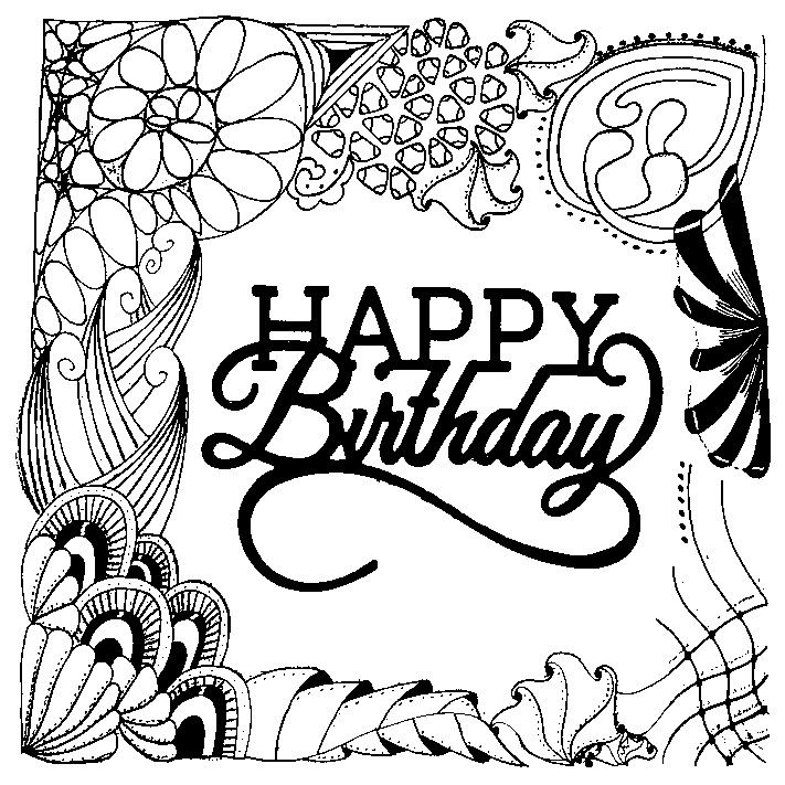 Adult coloring pages happy birthday birthday coloring pages happy birthday coloring pages coloring pages