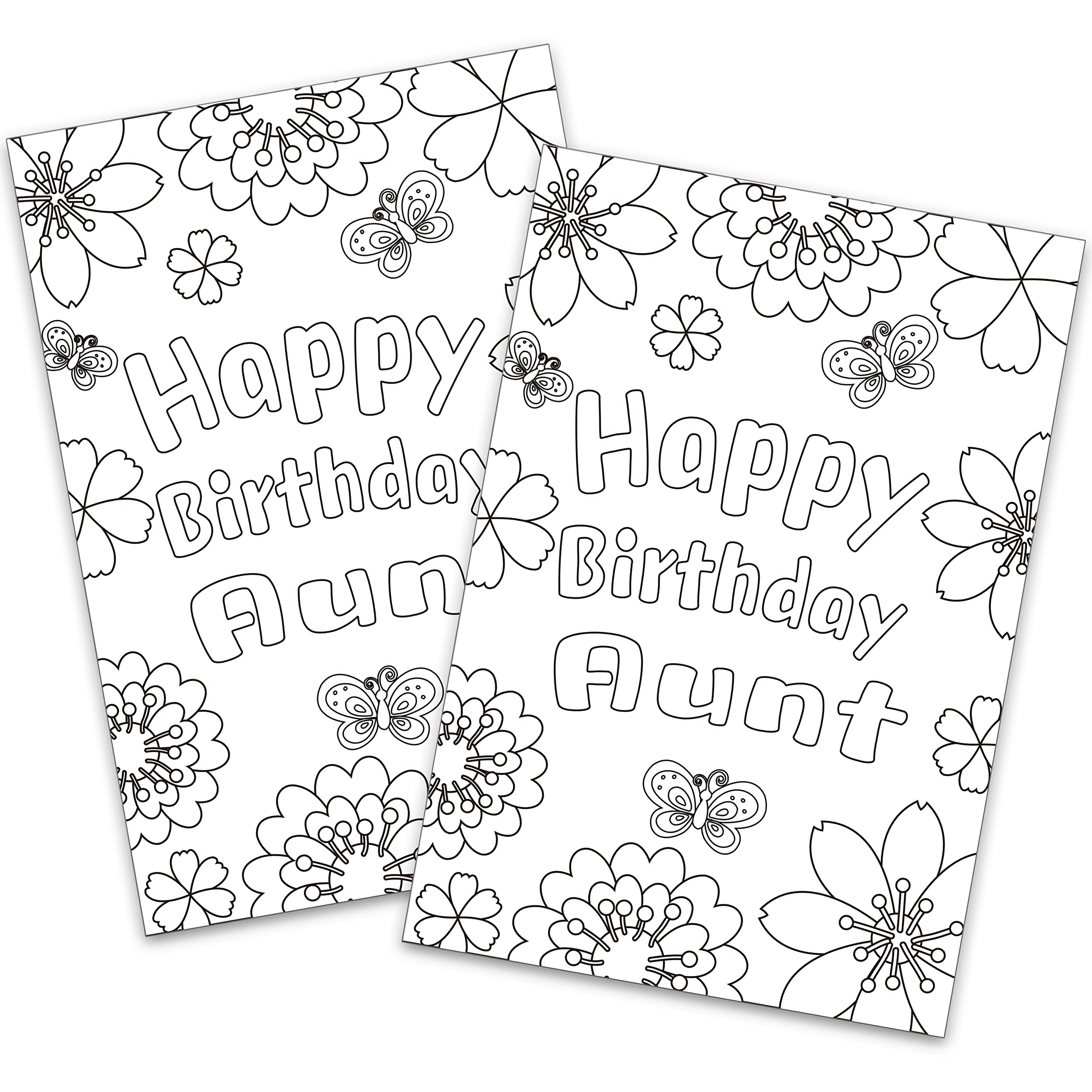 Kids coloring thank you cards fill in the blank thank you cards for aunt birthday cards with envelopes â gxk office products