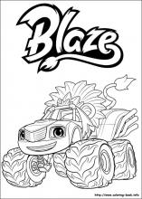 Blaze and the monster machines coloring pages on coloring