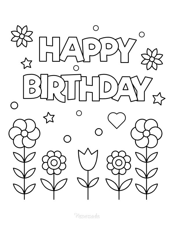 Free happy birthday colorg pages for kids happy birthday colorg pages birthday colorg pages happy birthday prtable