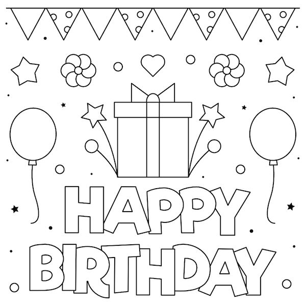 Free printable birthday cards for everyone happy birthday coloring pages birthday coloring pages birthday card printable