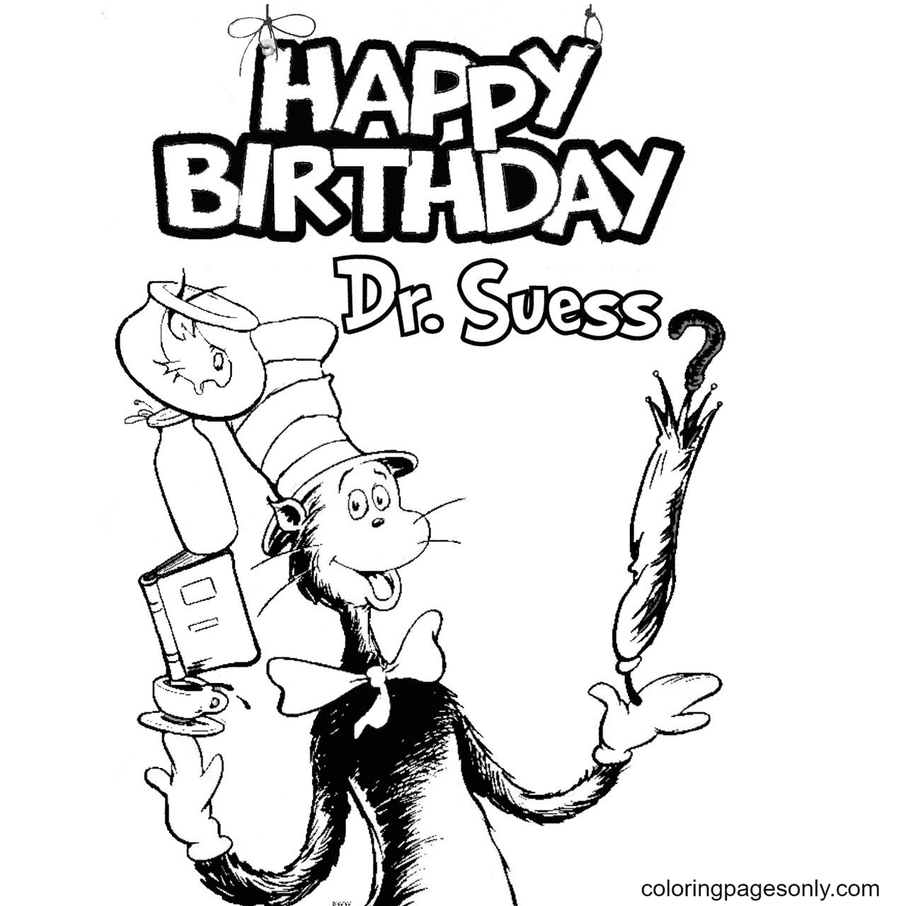 Dr seuss coloring pages printable for free download