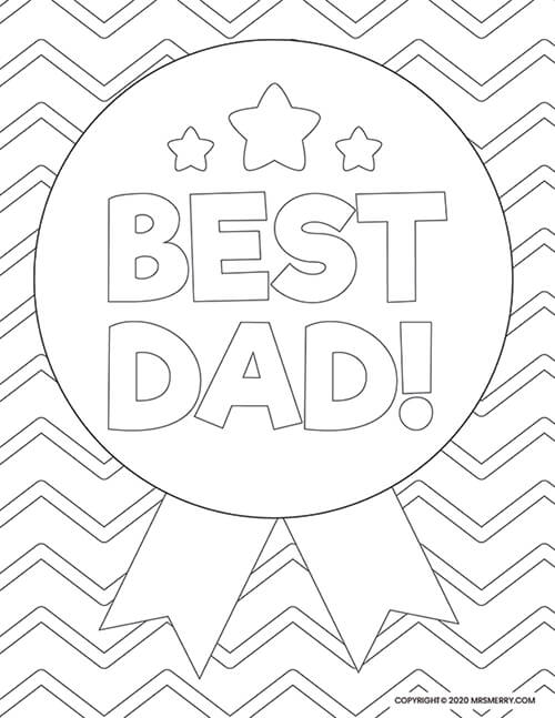 Dad coloring pages